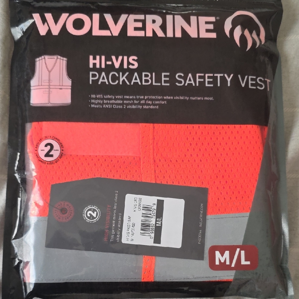 Wolverine Hi-Vis Orange Safety Vest